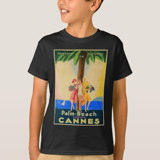 T-shirt Cannes vintage (Devant)