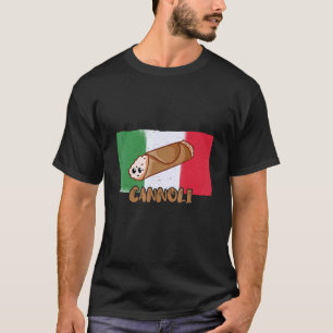 T-shirt Cannoli Ricotta Drapeau Italien Sicile Italie Pâti