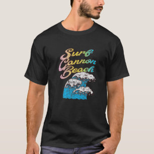 T-shirt Cannon Beach Oregon Surf Vintage Rétro années 60
