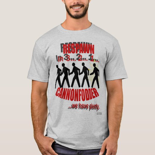 T-shirt Cannonfodder (Devant)