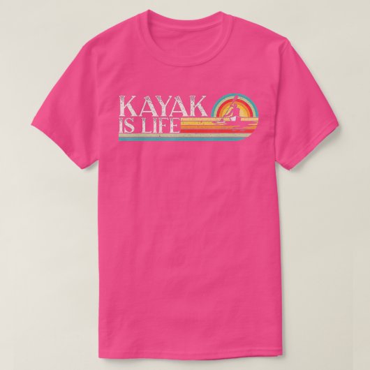 T-shirt Canoë à pédales Kayak Retro Kayak (Design devant)