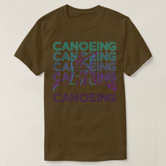 T-shirt Canoë Canoë Canoë Canoë Retro Cadeau (Design devant)