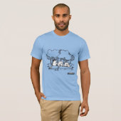 T-shirt Canoë Chat par Si Les Chats Avaient Des Pouces (Devant entier)