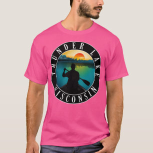 T-shirt Canoë de Thunder Lake Wisconsin