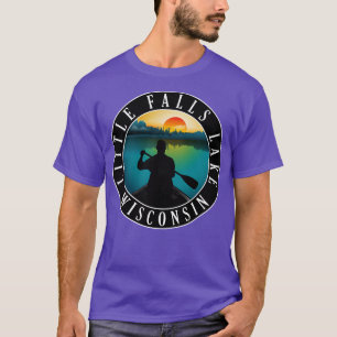 T-shirt Canoë-kayak Little Falls Lake Wisconsin