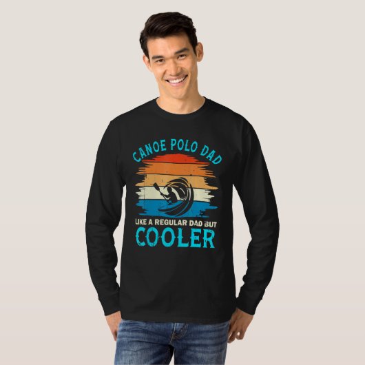 T-shirt Canoe Polo Papa Tu Parles Le Paddle Polo Clouthing (Devant entier)