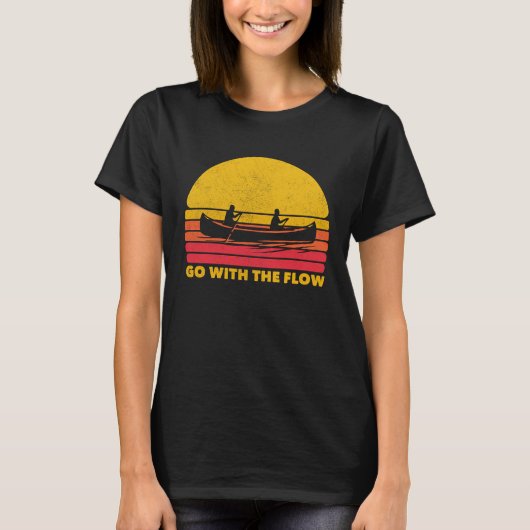 T-shirt Canoeing Canoe Meditation Flow Kayak (Devant)