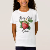T-Shirt Canon à fraise sur mesure - Berry Sweet Girl (Devant)