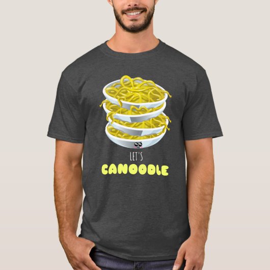 T-shirt Canoodle - Pun aux nouilles mûres (Devant)