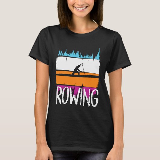 T-shirt canot à ramer canot rangée kayak rameur (Devant)