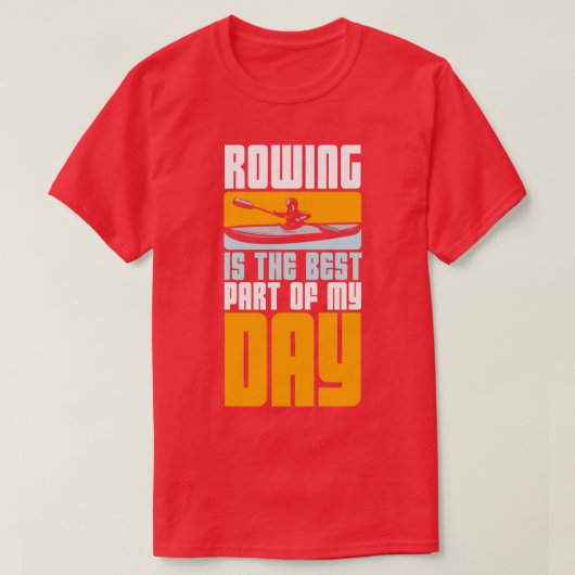 T-shirt canot à ramer canot rangée kayak rameur 4 (Design devant)