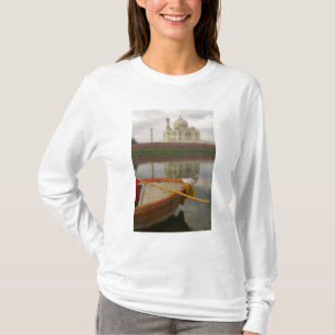 T-shirt Canot dans l'eau avec le Taj Mahal, Agra, Inde