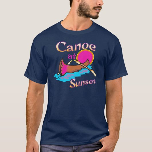 T-shirt Canot de camping (Devant)