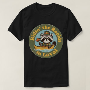 T-shirt Canotage en eaux vives Vintage Laval Québec