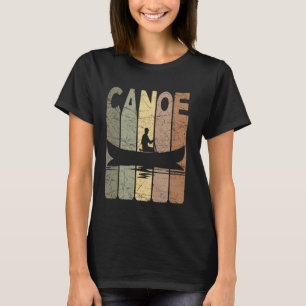 T-shirt Canotage vintage Canoë Rétro Pagaie de canoë
