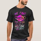 T-shirt Can't Mask Excited back To School 1st Day Of Choo (Devant)