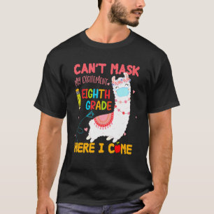 T-shirt Cant Masque Mon Excitation Huitième Année Je Viens