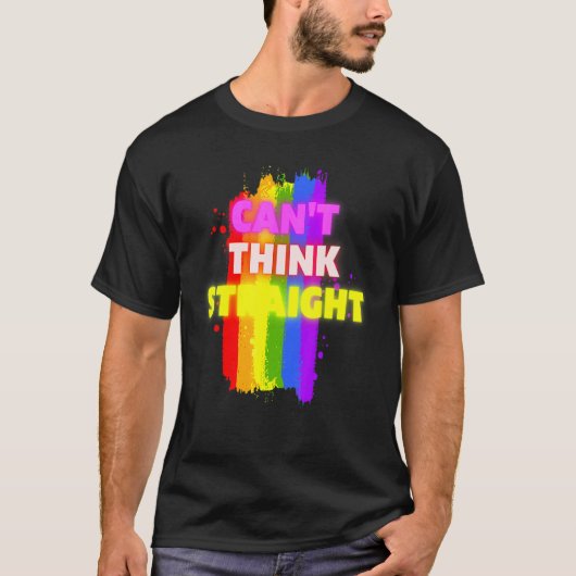 T-shirt Cant Pense Gay pride droit Lgbtq (Devant)