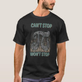 T-shirt Can't Stop Pi Won't Stop Math Pi Day Maths Club (Devant)