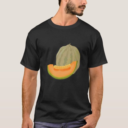 T-shirt Cantaloupe Été Fruit Melon Amusant 1 (Devant)