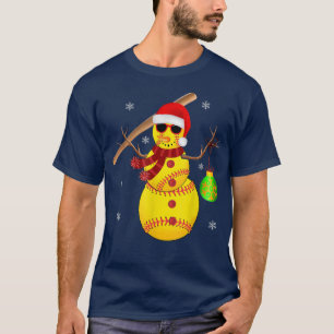 T-shirt Cantball de Noël Snowman Père Noël Snowflake Gir