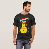T-shirt Cantball de Noël Snowman Père Noël Snowflake Gir (Devant entier)