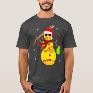 T-shirt Cantball de Noël Snowman Père Noël Snowflake Gir