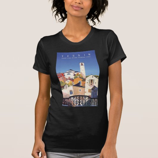 T-shirt Canton de Tessin vintage Suisse (Devant)