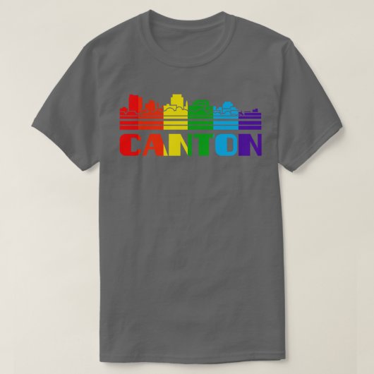 T-shirt Canton Pride Canton LGBT Gift LGBTQ Supporter Tee (Design devant)