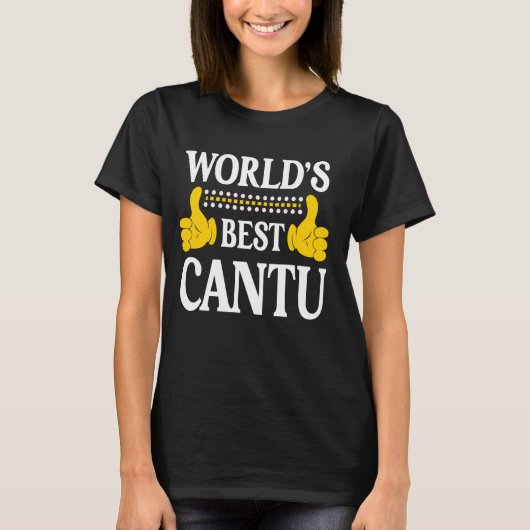 T-shirt Cantu Nom de famille Funny Team Famille Nom du mon (Devant)