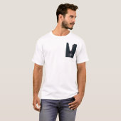 T-shirt canyon de fente (Devant entier)