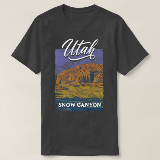 T-shirt Canyon des neiges Utah Beehive State National Park (Design devant)