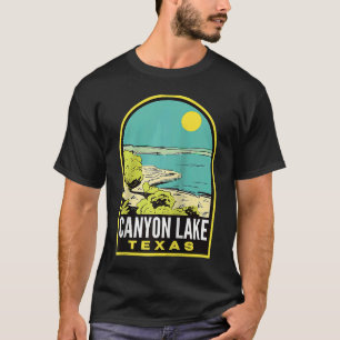 T-shirt Canyon Lake Texas Vintage voyage Raglan Baseball