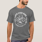 T-shirt Cap Cod Rail Trail cycling (Devant)