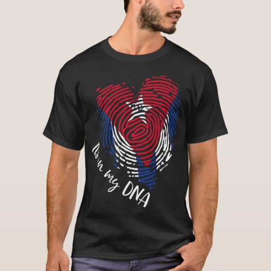 T-shirt Cap Vert C'Est Dans Mon ADN Le drapeau Des Racines (Devant)