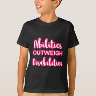T-shirt Capacités par rapport aux incapacités Enseignant s