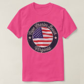 T-shirt Cape Charles Beach - Patriotic Virginia Souvenir T (Design devant)