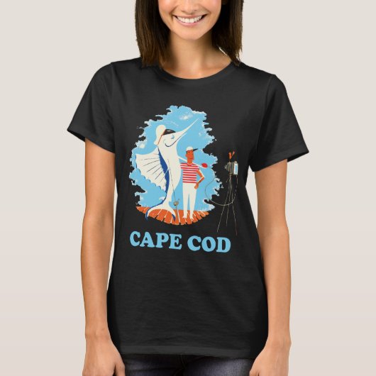 T-shirt Cape Cod Big Catch Blue Voyage (Devant)