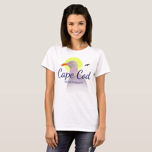 T-shirt Cape Cod Dune-Université Dames Tee (Devant entier)