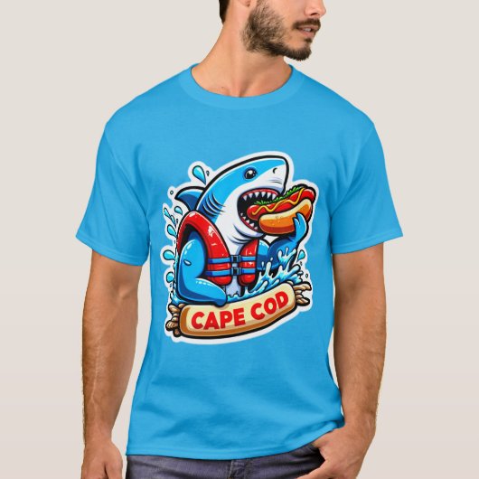 T-SHIRT CAPE COD-GRAND BLANC MANGER CHIEN CHAUD 2 (Devant)