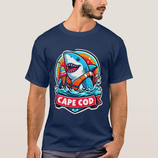 T-SHIRT CAPE COD-GRAND BLANC MANGER GLACE CRÈME 3 (Devant)