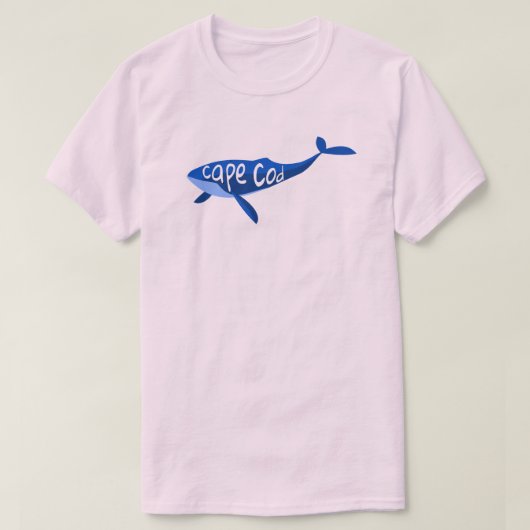 T-shirt Cape Cod Massachusetts Baleine (Design devant)