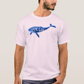 T-shirt Cape Cod Massachusetts Baleine (Devant)