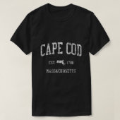 T-shirt Cape Cod Massachusetts MA (Design devant)