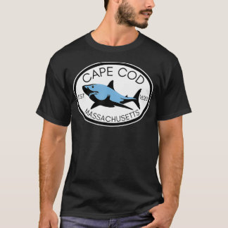 T-shirt Cape Cod Massachusetts Pêche Fish Beach Bateau