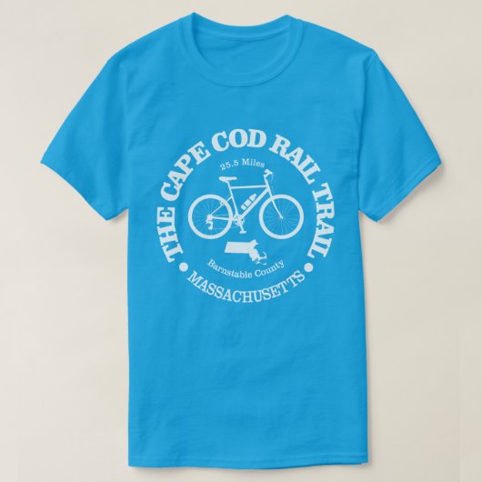 T-shirt Cape Cod Rail Trail (cycling) (Design devant)