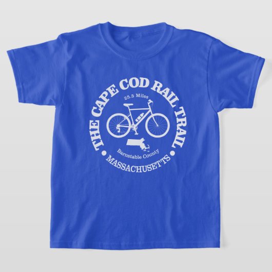 T-shirt Cape Cod Rail Trail (cycling) (Poser)