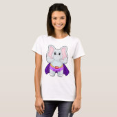 T-shirt Cape de super-héros éléphant (Devant entier)