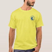 T-shirt Cape May Blue Ocean Wave Circle Design (Devant)