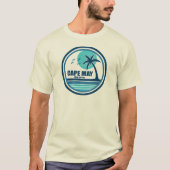 T-shirt Cape May Palm Tree Birds du New Jersey (Devant)